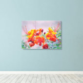 メキシコの極楽鳥 キャンバスプリント (インサイチュ (ウッドフロア))