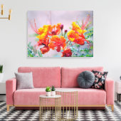 メキシコの極楽鳥 キャンバスプリント (インサイチュ (リビング))