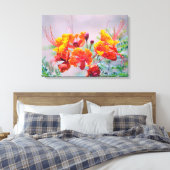 メキシコの極楽鳥 キャンバスプリント (インサイチュ (寝室))