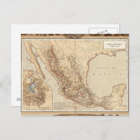 メキシコの歴史と建築 ポストカード (正面/裏面)