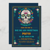メキシコの死のビービーデー、ディアデロスミュエルトス2 招待状 (正面/裏面)