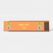 メキシコの死んだスカルカスタム デスクネームプレート (正面)