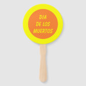 メキシコの死んだスカルカスタム ハンドファン (裏面)