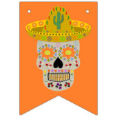 メキシコの死んだスカルカスタム バンティングフラッグ (第1の旗)