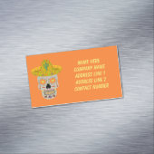 メキシコの死んだスカルカスタム マグネット名刺 (インサイチュ)