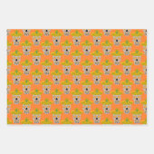 メキシコの死んだスカルカスタム ラッピングペーパーシート (正面)