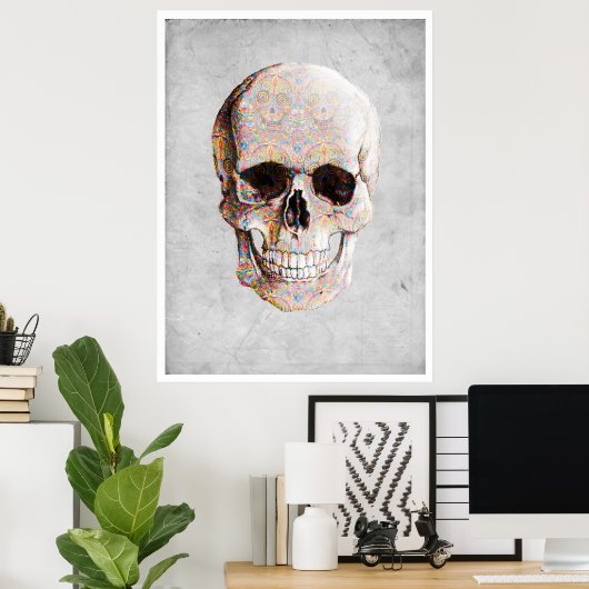 メキシコの死んだスカル ポスター (ホームオフィス)