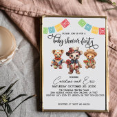 メキシコの死んだハロウィーンの赤ちゃんシャワーの日 招待状