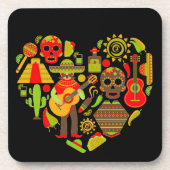 メキシコの死んだメキシコの日 コースター (正面)
