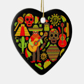 メキシコの死んだメキシコの日 セラミックオーナメント (右)