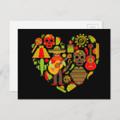 メキシコの死んだメキシコの日 ポストカード (正面/裏面)