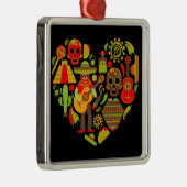 メキシコの死んだメキシコの日 メタルオーナメント (右)