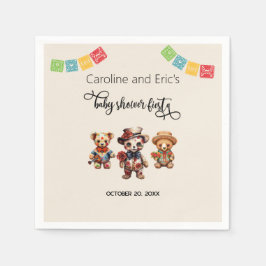 メキシコの死んだ赤ちゃんシャワーの日フィエスタ スタンダードカクテルナプキン