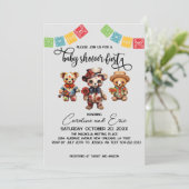 メキシコの死んだ赤ちゃんシャワーの日フィエスタ 招待状 (スタンド正面)