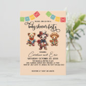 メキシコの死んだ赤ちゃんシャワーの日フィエスタ 招待状 (スタンド正面)