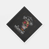 メキシコの死んだ骸骨の芸術死の芸術の直径 スタンダードランチョンナプキン (角)