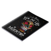 メキシコの死んだ骸骨の芸術死の芸術の直径 ノートブック (左側)