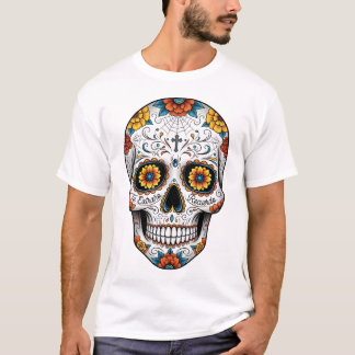 メキシコの死者の日 スカル Tシャツ