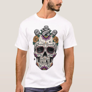 メキシコの死者の日 スカル Tシャツ