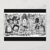 メキシコの死者の日、1900年代初め頃 ポストカード (正面)