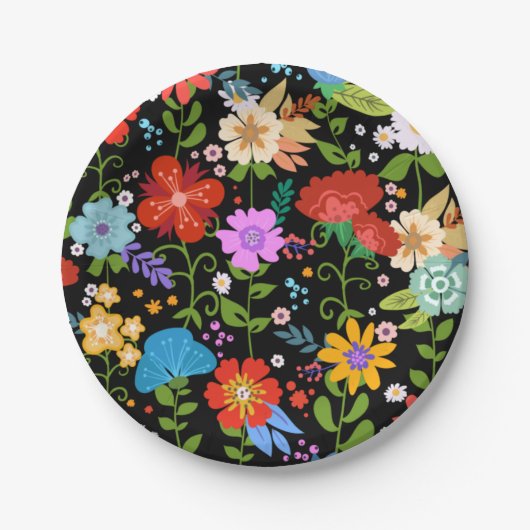 メキシコの民俗芸術の結婚式 ペーパープレート (正面)