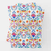 メキシコの民族フォーク芸術の花柄 ラッピングペーパーシート (インサイチュ)