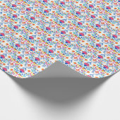 メキシコの民族フォーク芸術の花柄 ラッピングペーパー (角)