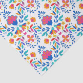 メキシコの民族フォーク芸術の花柄 薄葉紙 (詳細)