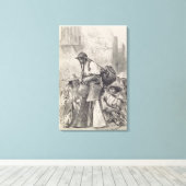 メキシコの水上運搬船 キャンバスプリント (インサイチュ (ウッドフロア))