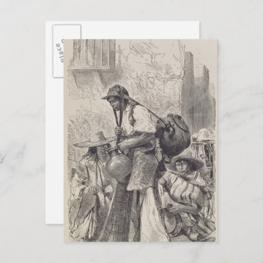 メキシコの水上運搬船 ポストカード (正面/裏面)