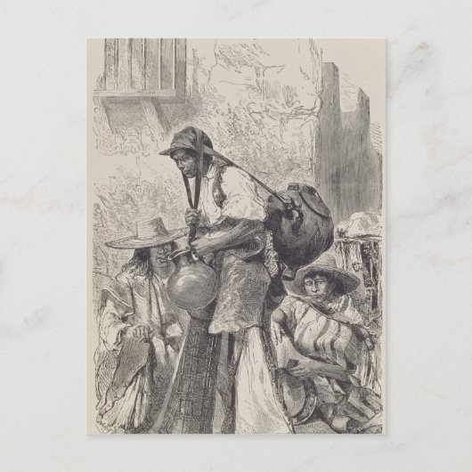 メキシコの水上運搬船 ポストカード (正面)