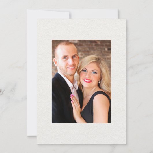 メキシコの水彩地図デスティネーションウェディングフォト セーブザデート (裏面)