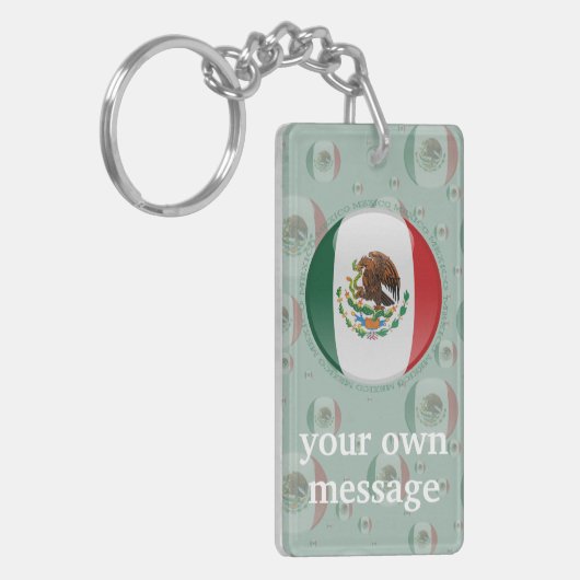 メキシコの泡旗 キーホルダー (正面左)