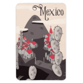 メキシコの漫画の町 マグネット (縦)