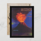 メキシコの火山のポストカード ポストカード (正面/裏面)