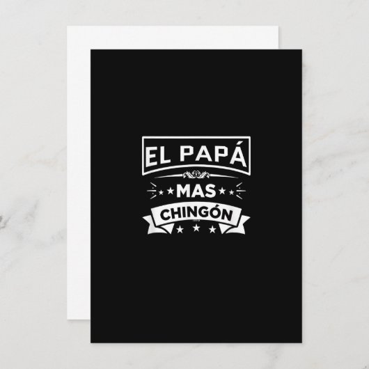 メキシコの父親のエルおもしろいパマスペインのスチョンゴン 招待状 (正面/裏面)