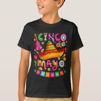 メキシコの男子女子子供のためのシンコデマヨのフィエスタ Tシャツ