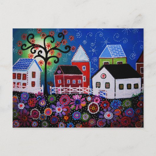 メキシコの町のはがき ポストカード (正面)