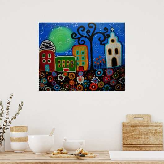 メキシコの町のポスター ポスター (キッチン)