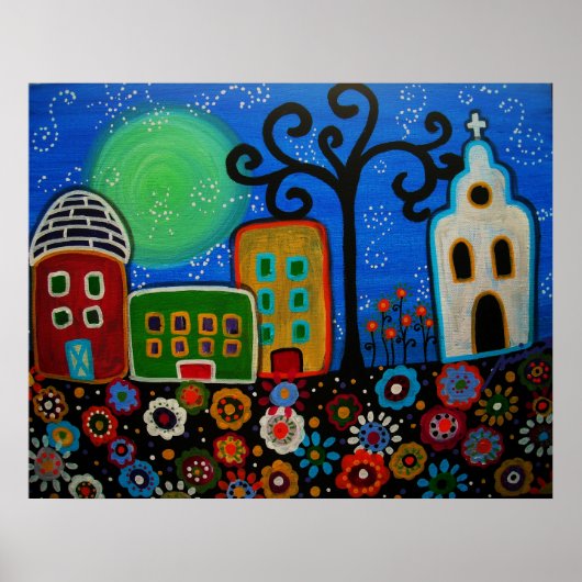 メキシコの町のポスター ポスター (正面)