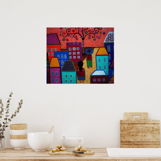 メキシコの町のポスター ポスター (キッチン)