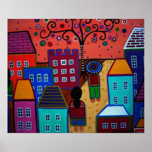 メキシコの町のポスター ポスター (正面)