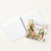 メキシコの町の旅行ジャーナル ノートブック (内部)