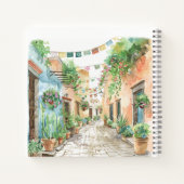 メキシコの町の旅行ジャーナル ノートブック (裏面)