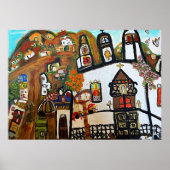 メキシコの町ホワイトチャーチの伝統 ポスター (正面)