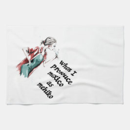 メキシコの発音 キッチンタオル