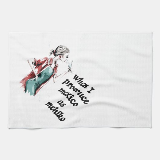 メキシコの発音 キッチンタオル (横)