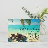 メキシコの目的地の結婚式の日付を保存 セーブザデート (スタンド正面)