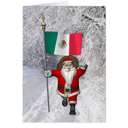 メキシコの看板のあるサンタクロース (正面)