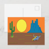 メキシコの砂漠 ポストカード (正面/裏面)